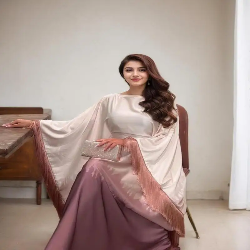 

Gradation Print Maxi Dress Ladies mid Waist Slim Fit Long Skirt Sport Style PVC Fabric Polyester Fiber Seven Sleeve Midi Dress