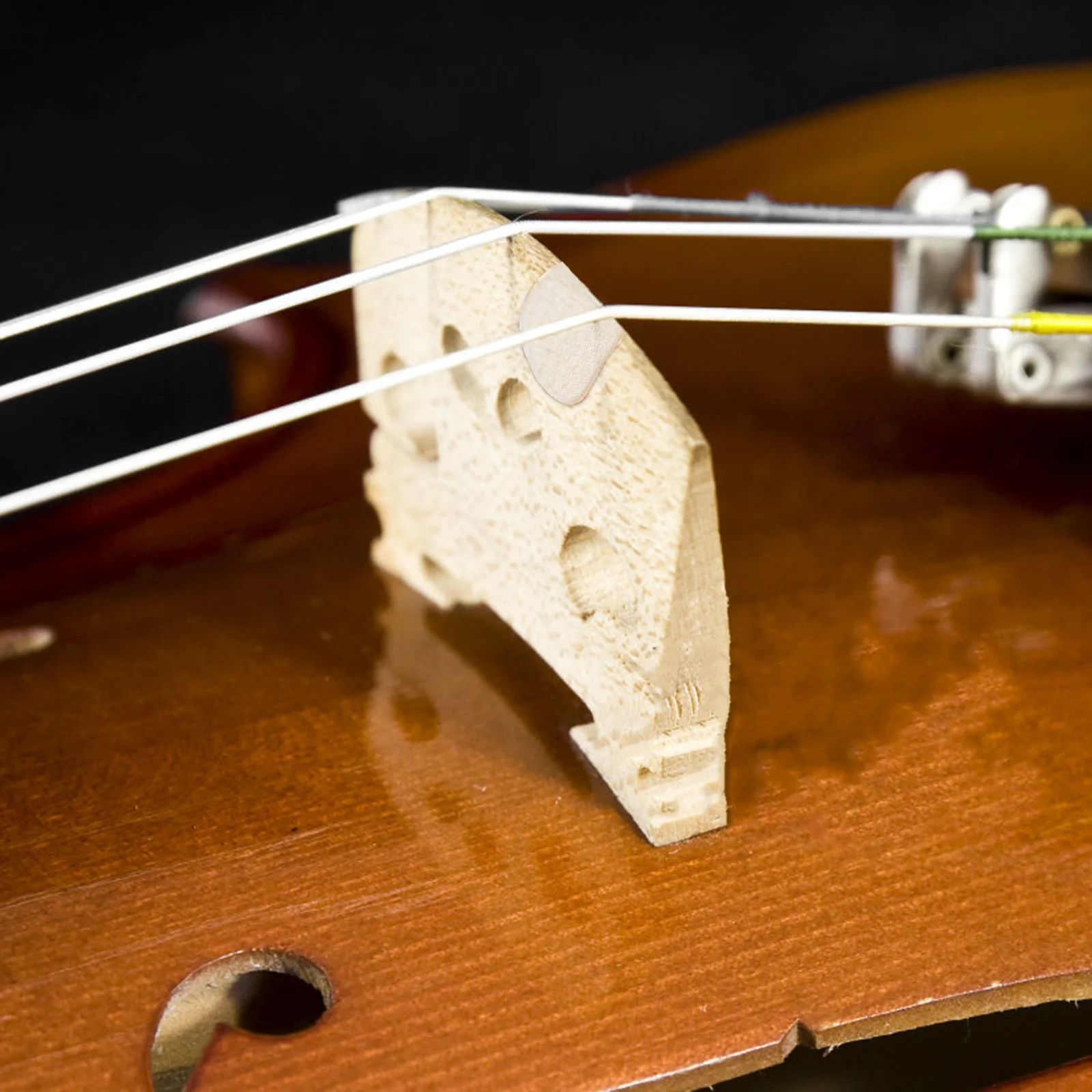 

6Pcs Sheepskin Violin Bridge Protectors Violin Viola Bridge Pads E-String Protection Anti-Vibration Instrument Accessories