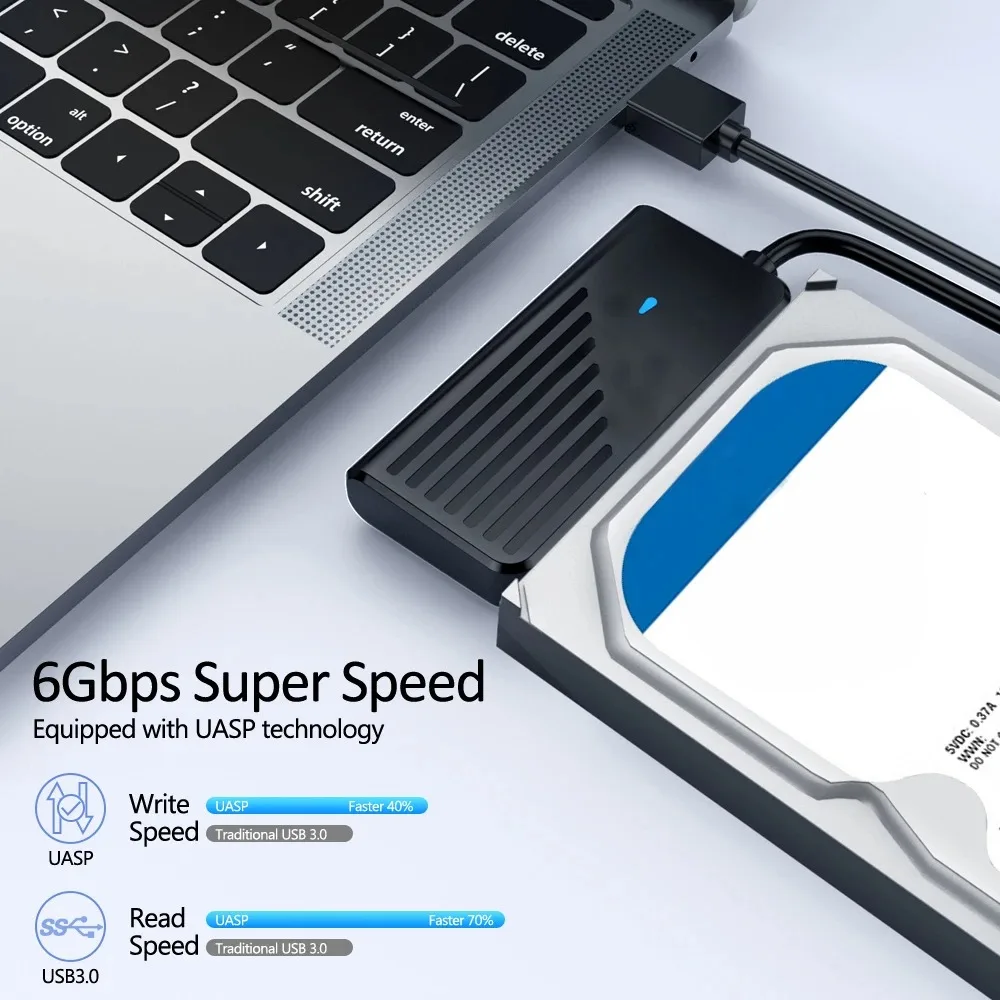 USB إلى SATA محول محول كابل USB 3.0 2.0 إلى SATA محول ل 2.5 بوصة SSD HDD القرص الصلب ملحقات محول خارجي