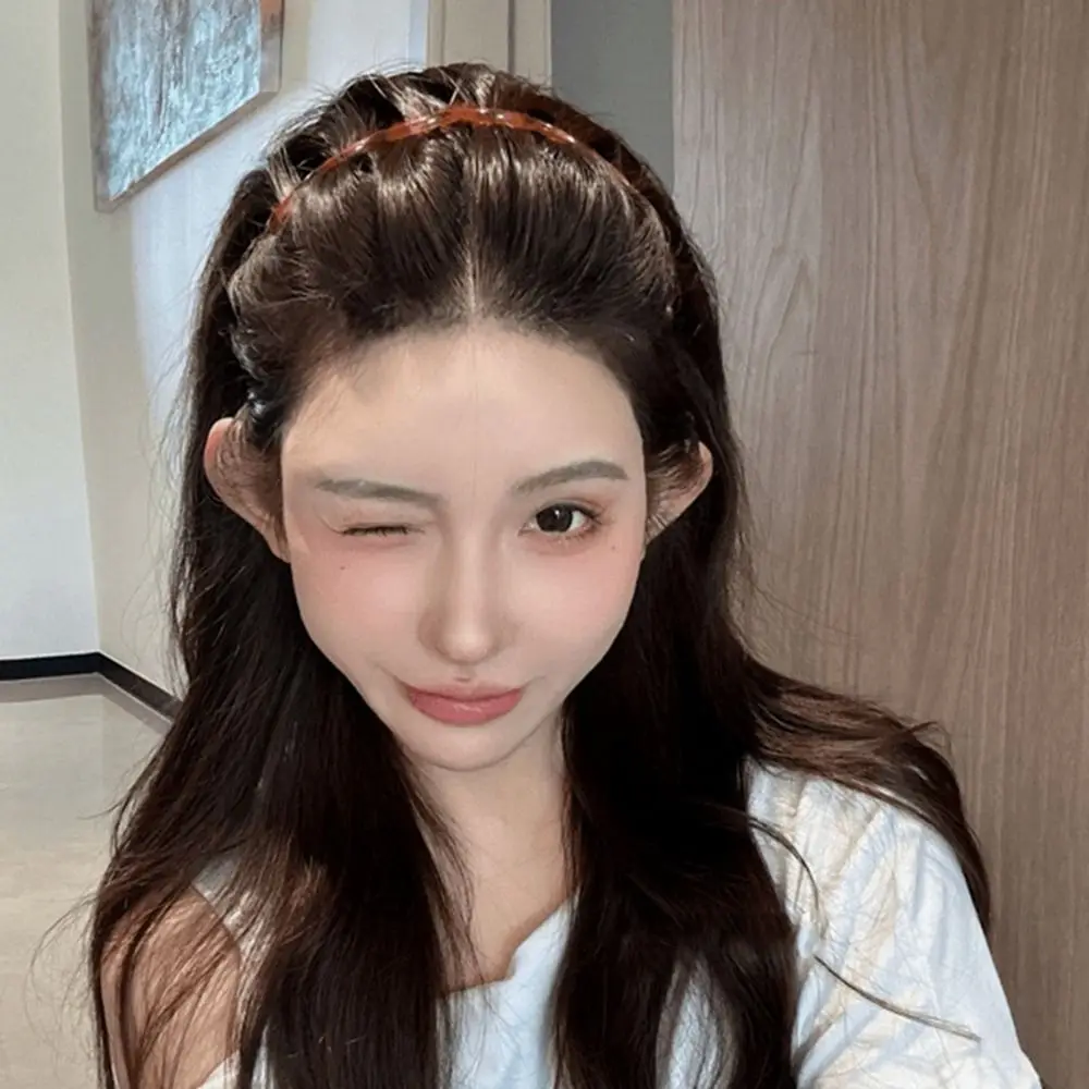 

Складная нескользящая повязка на голову, тонкий женский обруч для волос, пластиковая повязка для волос, головные уборы в корейском стиле, заколка для волос, повязка для мытья лица, повязка для макияжа