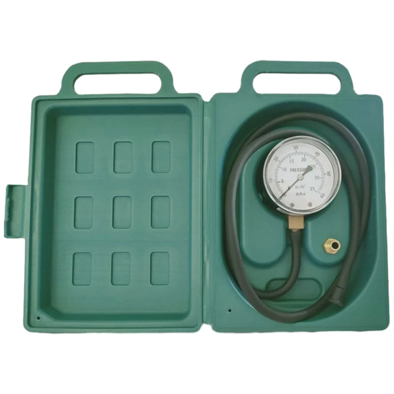 

Pressure Gauge Kit For Natural Gas Or LP Gas Hose Length 3.3Feet,1/8In NPT Brassconnector