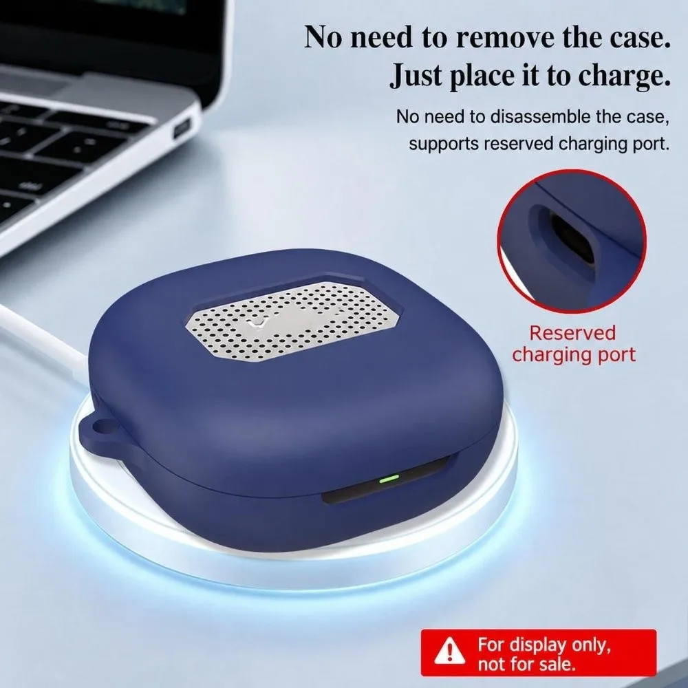 Silicone Charging Box Case Full Coverage Shock Absorbing Earbuds Cover Washable Anti-Fingerprint for Shokz OpenFit 2 Ai T922