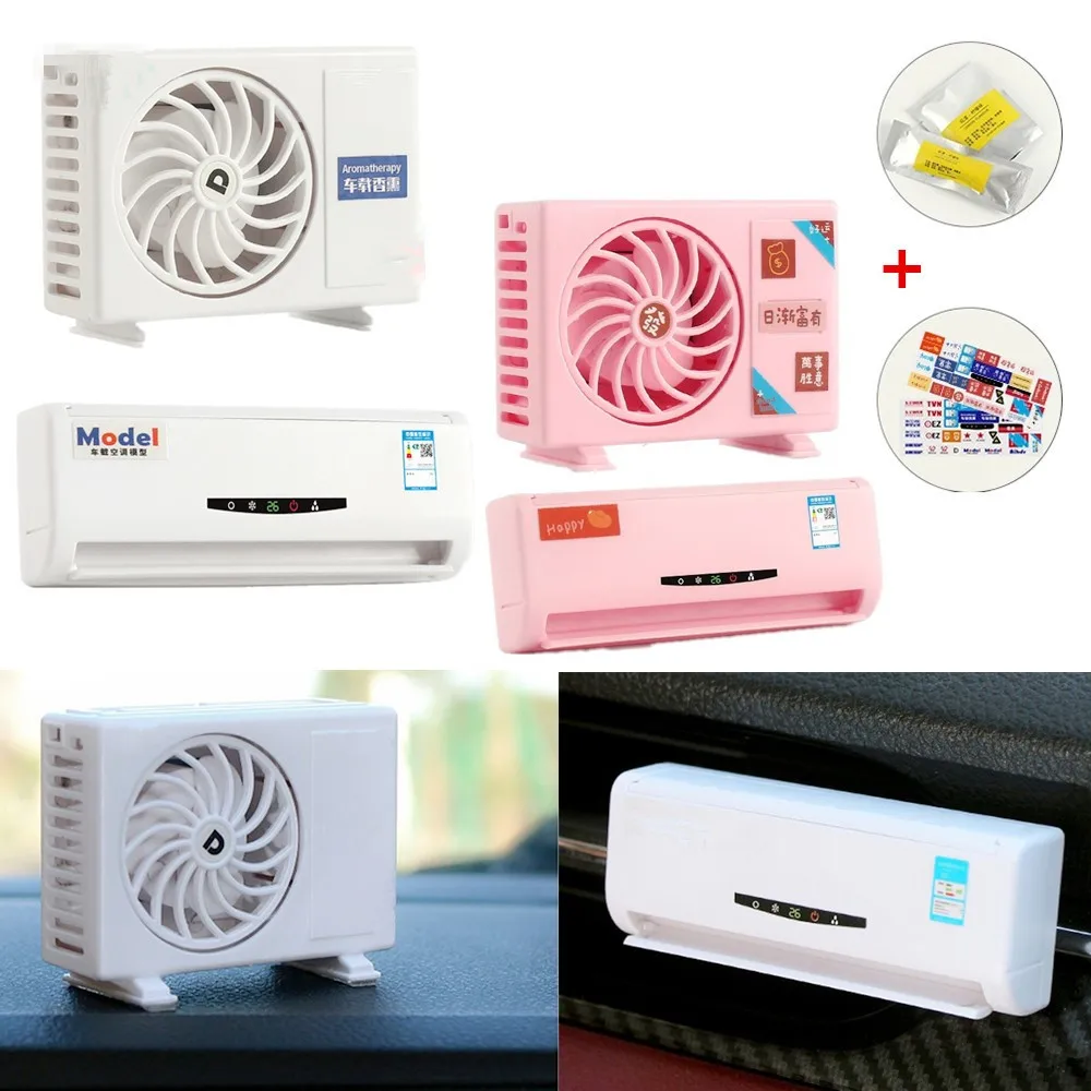 Solar Fan Rotation Air Outlet Decoration Car Interior Conditioner Model Ornaments Remove odours Creative Gifts