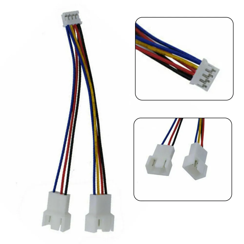 GPU PH2.0 Mini 4Pin To 2 Way CPU 4Pin PWM Fan Connector 4 Pin To 3pin PWM Connector Extension Cable For Computer Fan    2024