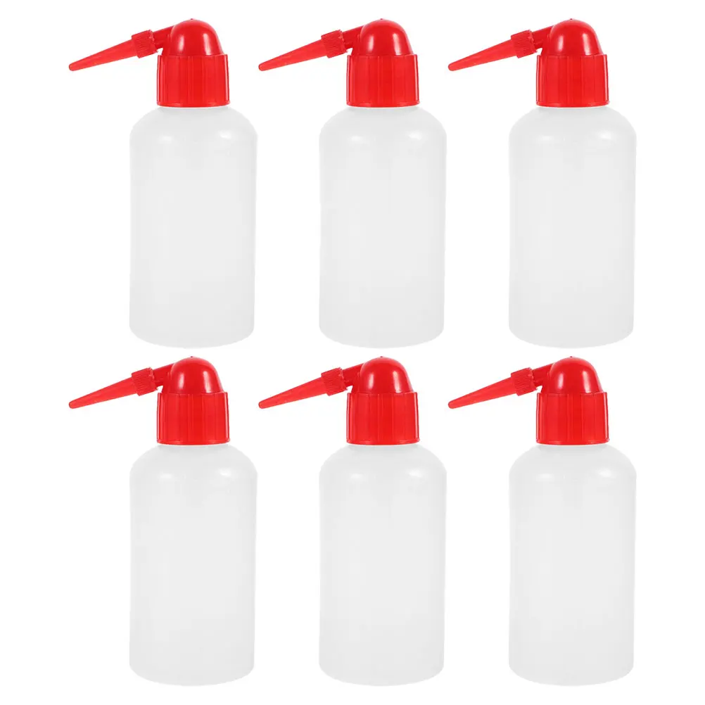 

6pcs Bottle Lab Wash Tools Medical Rinse Squirt Pointed Plastic Scaled Safety Rinse Bottles Portable