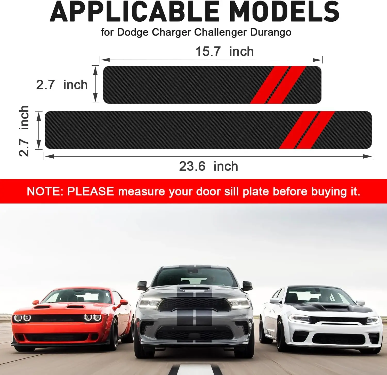

Защитные накладки на пороги для Dodge Charger Durango, защита дверных проемов автомобиля, комплект из 4 штук