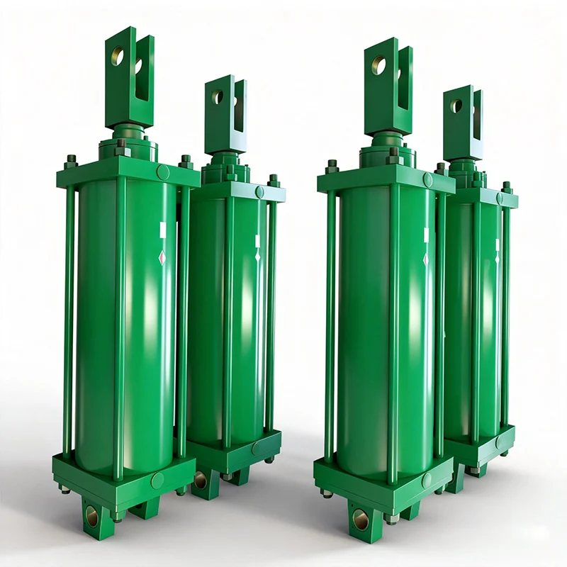 Heavy Duty Large Pneumatic Cylinder Tie Rod Double Action Yfitting Pin Axis Hole Pneumatic Air Cylinder Pneumatic Cylinder Parts