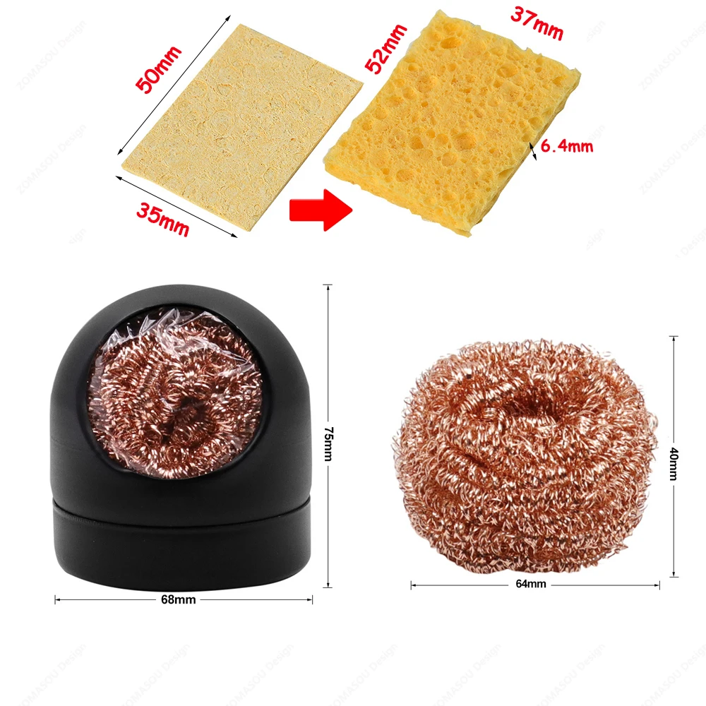 Soldering Iron Tip Cleaner Desoldering Cleaning Ball Tin Remover Soldering Iron Mesh Filter Welding Metal Wire Stand Steel Ball