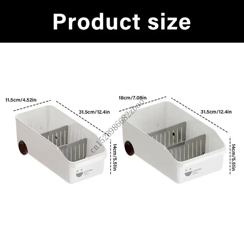 H7EA Space Saving Cabinet Organizers With Sliding Easy Access Drawer Storage Box For Small Spaces