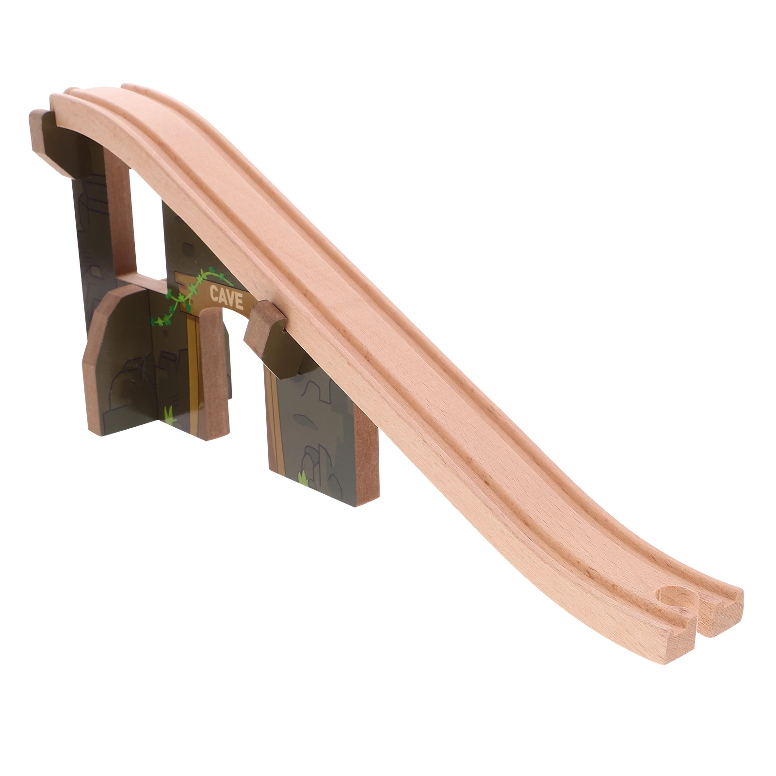 Wooden Train Track Educational Building Set for Creative Play Fine Motor Skill Development Hand-Eye Coordination