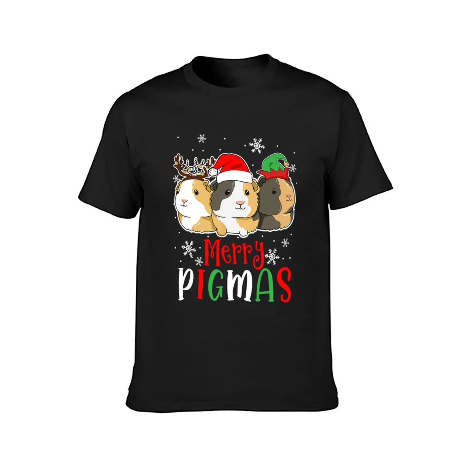 Merry Pigmas Guinea Pig Ugly Sweater Christmas Kids Girls T-Shirt for a boy animal prinfor boys plain black t shirts men