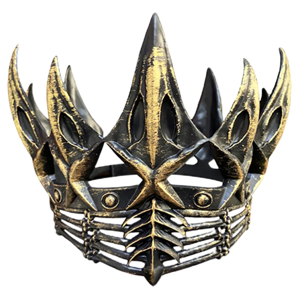 Accessoires de fête gothiques pour femmes, Costume pour hommes, couronne d'halloween en argent pour Cosplay, bijoux de bal, décor