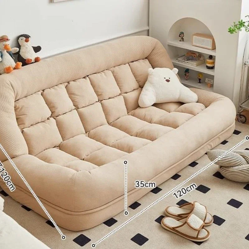 Compressible Lazy Sofa Tatami Double Small Apartment Room Vacuum Human Dog Nest Bedroom Divano Letto Living Room Furniture