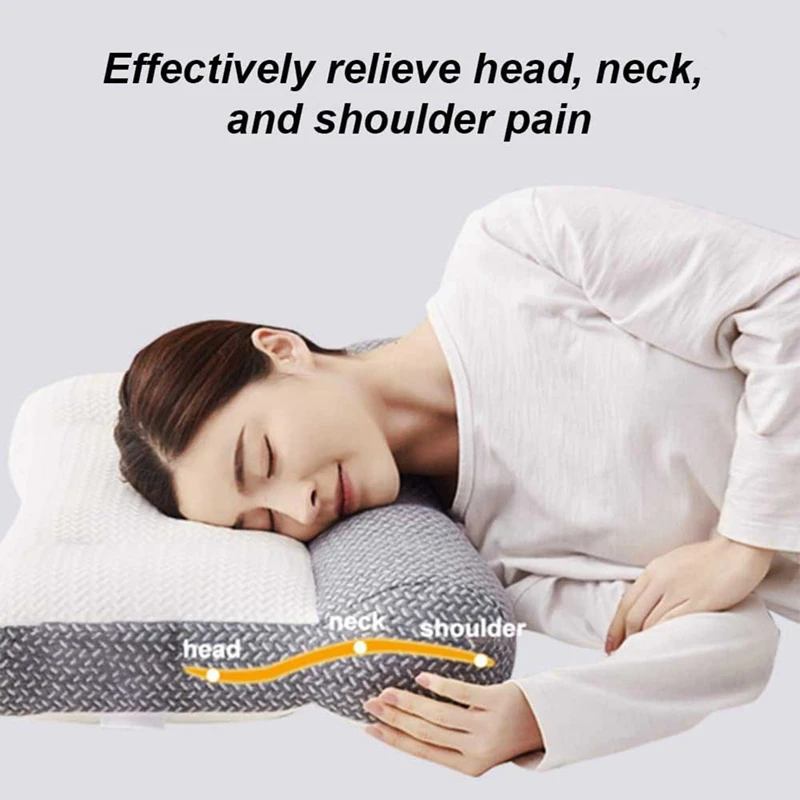 Super Ergonomic Pillow, New Orthopedic Correction Repair Traction Contour Pillow Sleeping Pillow 48 X 74Cm