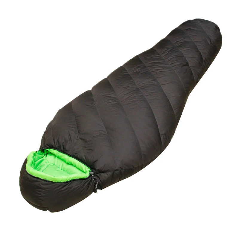 Hydrophobic Black  Down Sleeping Bag with4 Season  Bag for Camping