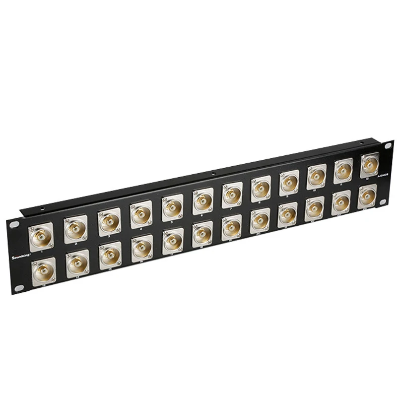 Rack Patch Panel 12 24 Way Channel Flifht Case Mount For D socket 1U2U cabinet blind board audio-video19 inch board audio-video