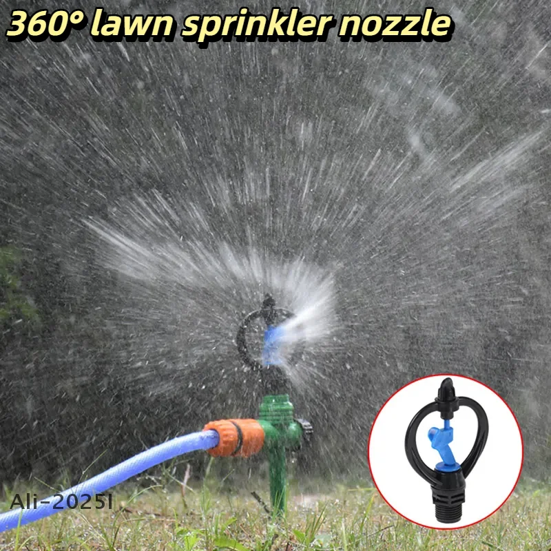 

Garden Lawn 360° Rotating Sprinkler 1/2" Male Thread Scattering Nozzle Automatic Rotating Watering Nozzle Irrigation supplies