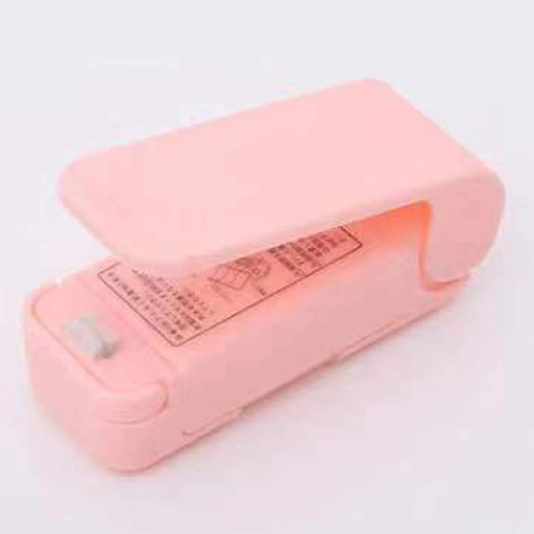 Portable Mini Sealing Machine Household Plastic Bag Sealing Machine Snacks Hand Piezoelectric Heat Sealing Machine Pink