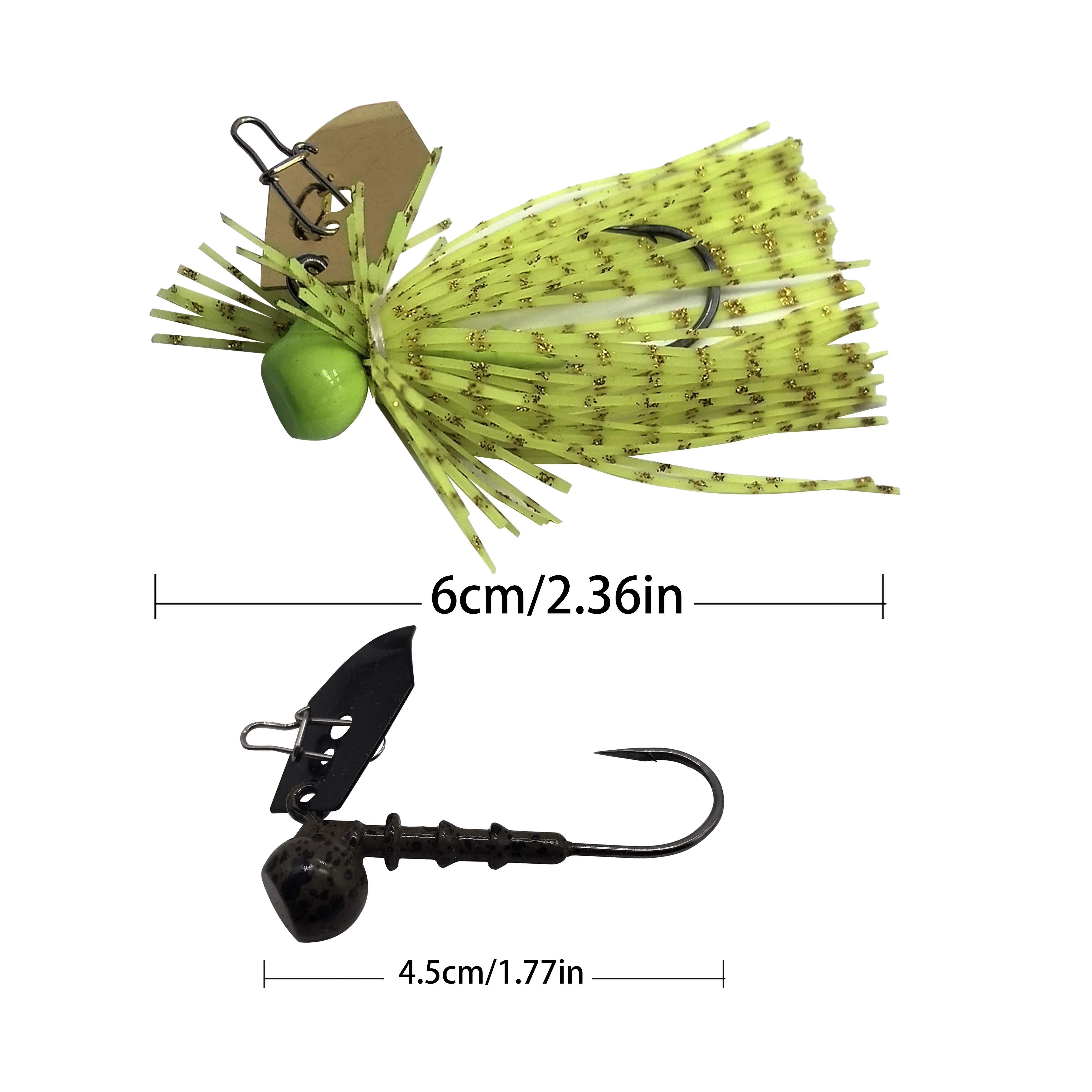 Mycena 10G fishing lure spinner bait  Big Blade Jig Dancer Buzzbait wobbler chatterbait for bass pike