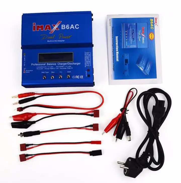 iMAX B6 b6ac 80W Batterijlader Lipo NiMh Li-Ion Ni-Cd Digitale RC B6 Lipro Balanslader Ontlader + 12V 5A Adapter