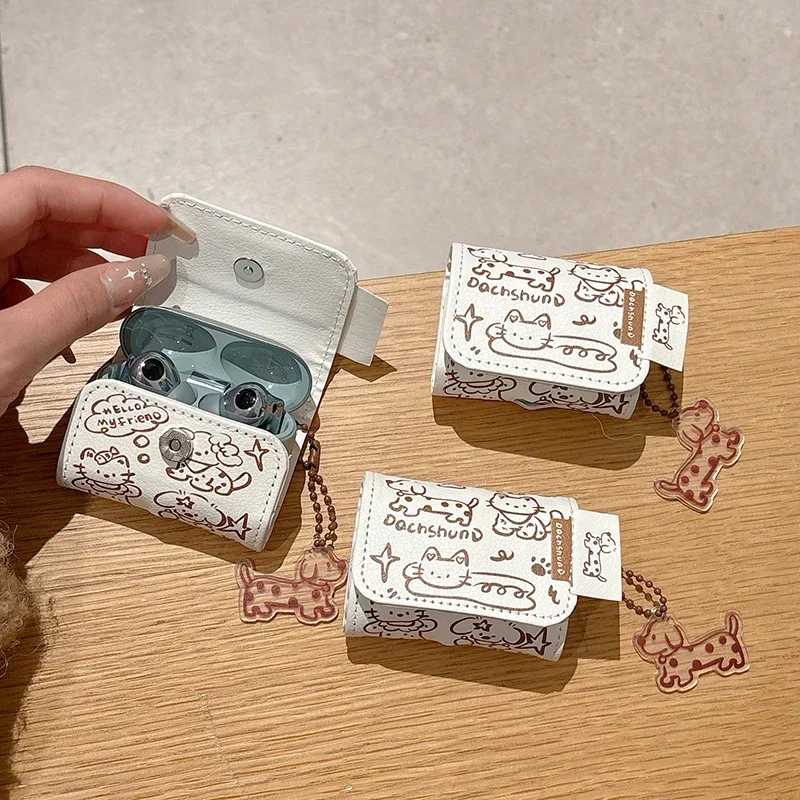 

For HUAWEI FreeBuds 4 4e 5 5i 6i Cover for HUAWEI Pro 2 3 Pro2 Pro3 SE 2 SE2 Case Dachshund Cat Protective Shell for FreeClip