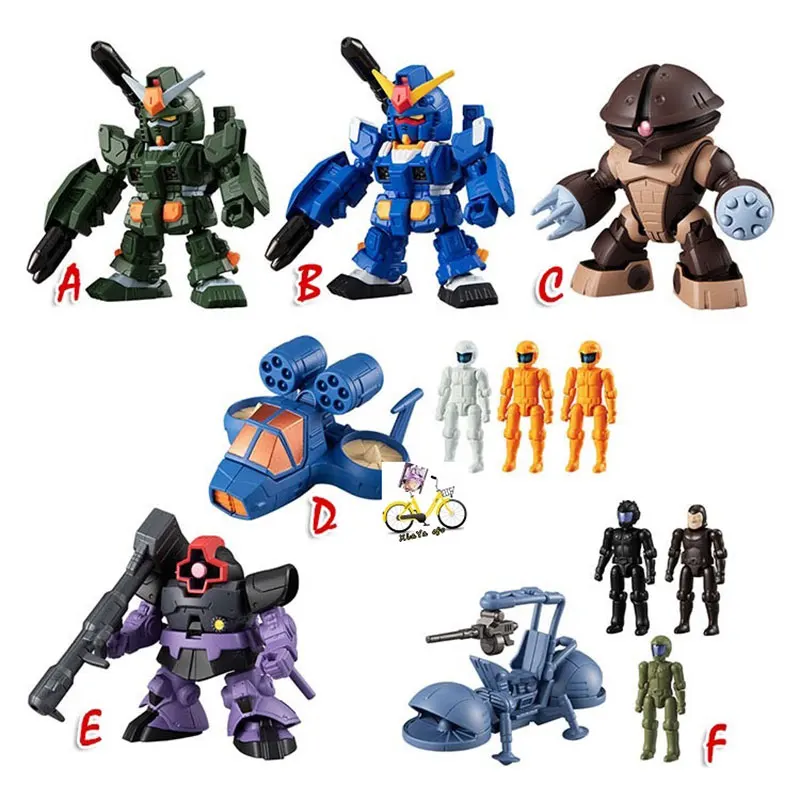 Japanese Bandai Genuine Gacha Scale Model Gundam MICRO WARS Acguy MS-09 Dom Gundam Anime Peripheral Character Action Figure Toys