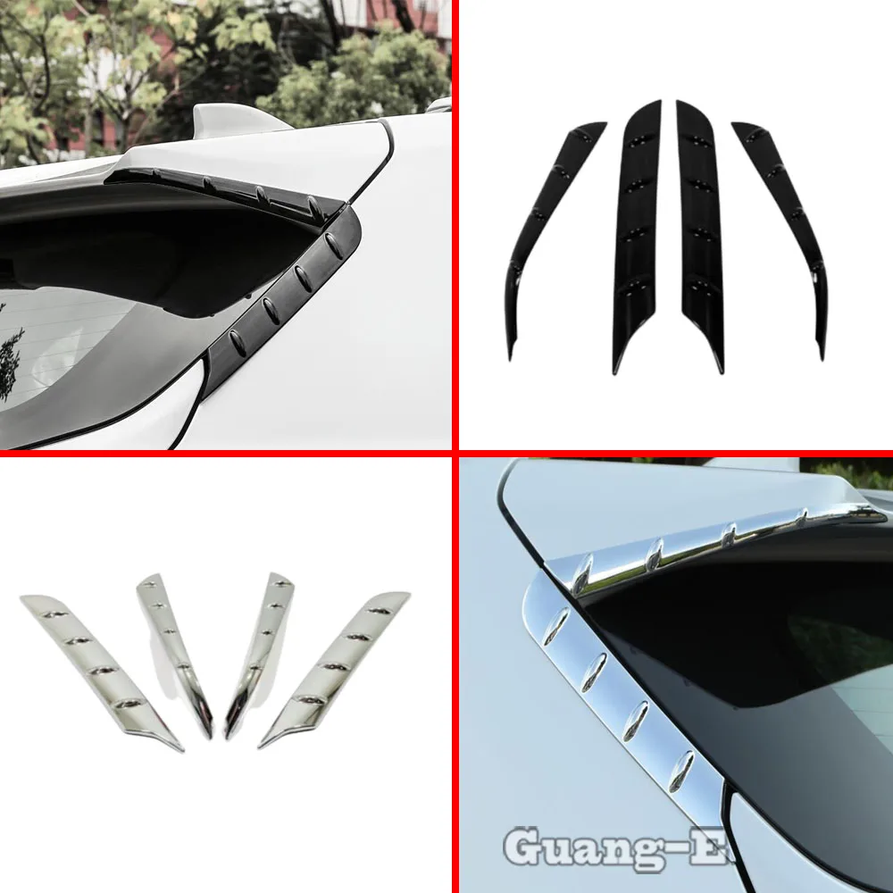 

Car Rear Window Side Cover Tail Spoiler Side Triangle Wing Trim Panel Accessories For Toyota Highlander Kluger 2020 2021 2022