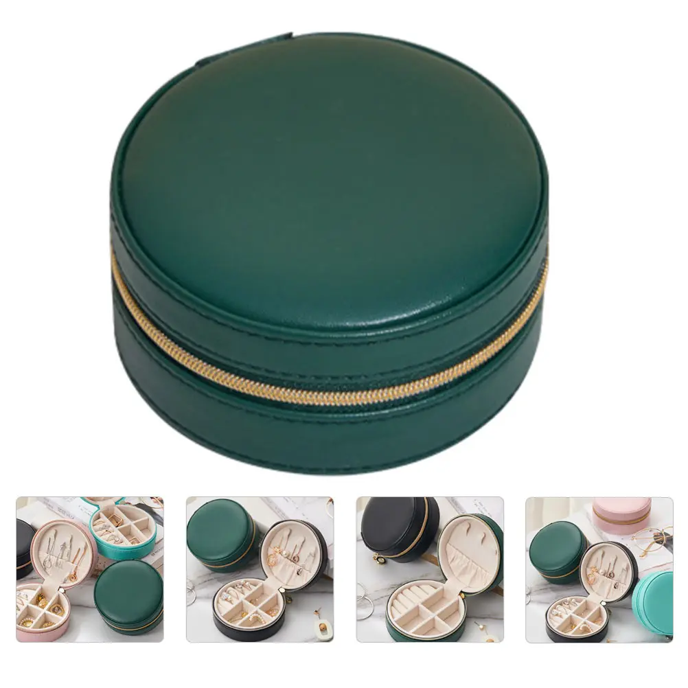 

PU Box Durable Home Decor Storage Container for Necklace Earrings Ring Holder Jewelry Storage Holder ganizer