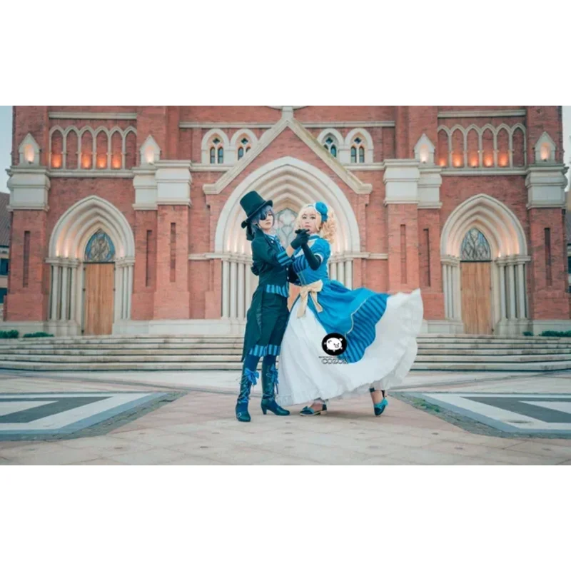 ชุดคอสเพลย์เอลิซาเบธ มิดฟอร์ด ลิซซี่ จากอนิเมะ "นักบุญดำรับพระมิ่งหุ้มพระองค์" รุ่น SS13 ขนาดสั่งตัดได้ ชุดเดรสหรูหราสำหรับงานปาร์ตี้ ชุดเจ้าหญิงครบชุด