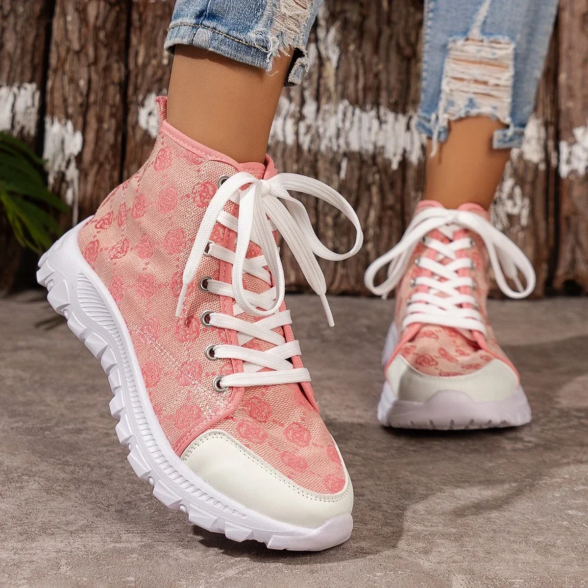 

Spring Autumn New Style Comfortable Casual Canvas Shoes Fashionable Round Toe Flat Bottom Anti Slip Vulcanized Shoes for Women