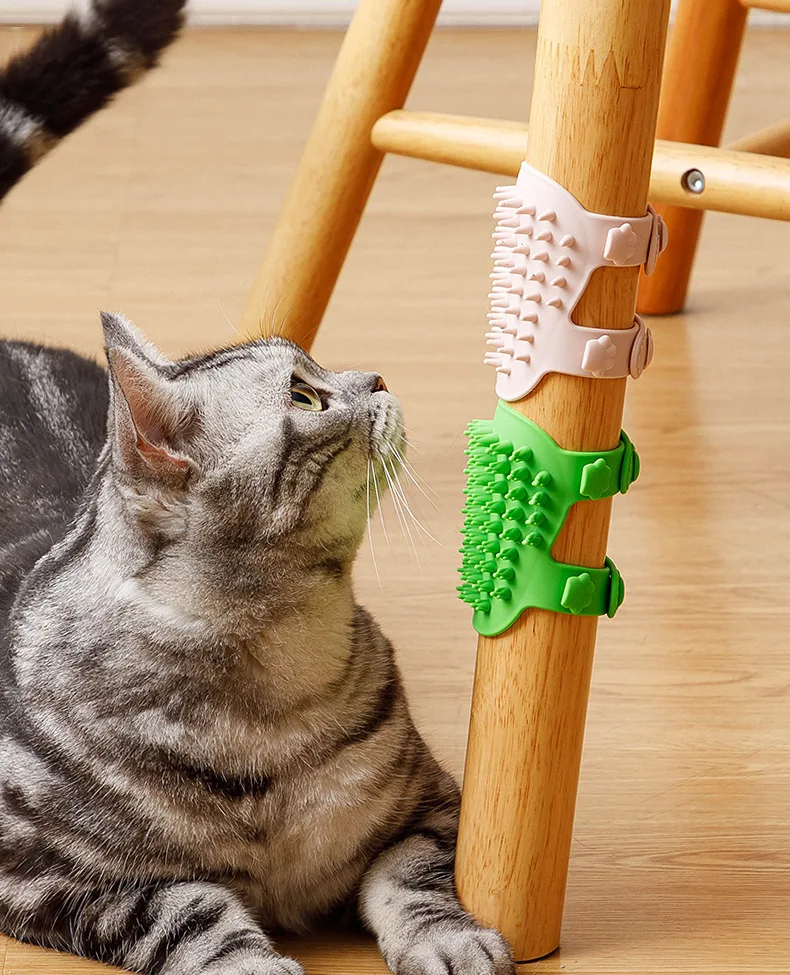 

Pet Cat Hair Removal Massage Comb Cats Scratching Rubbing Brush kitten Grooming Self Cleaning Wall Corner Cat Scratcher Combs