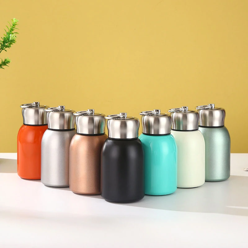 300ml Mini Stainless Steel Travel Mug Thermal Water Bottle Vacuum Insulated Leak Proof Sport Tumbler Hot And Cold Water Bottle