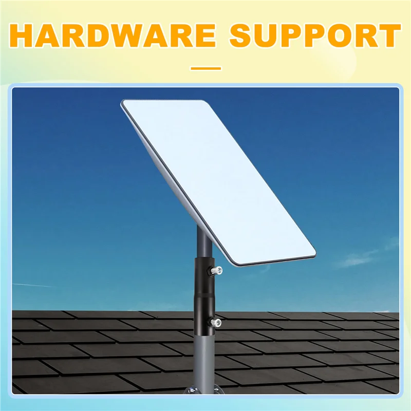 

A02F-For Starlink Pipe Adapter, Aluminum Alloy Heavy Duty Satellite Internet Pole Mount Bracket Mounting Kit For Roof Wall