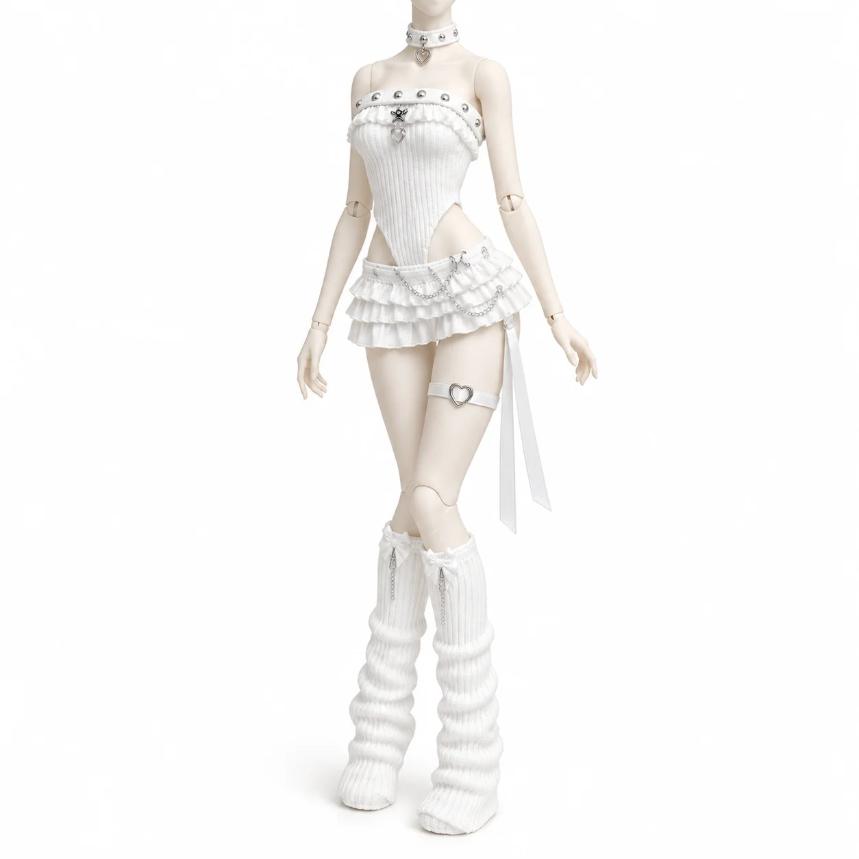 Azone/OB22 Special Six Bjd Baby Clothes White Hot Girl Halter Skirt Suit Mixed Angel Rice Sweet 4 Electric Street