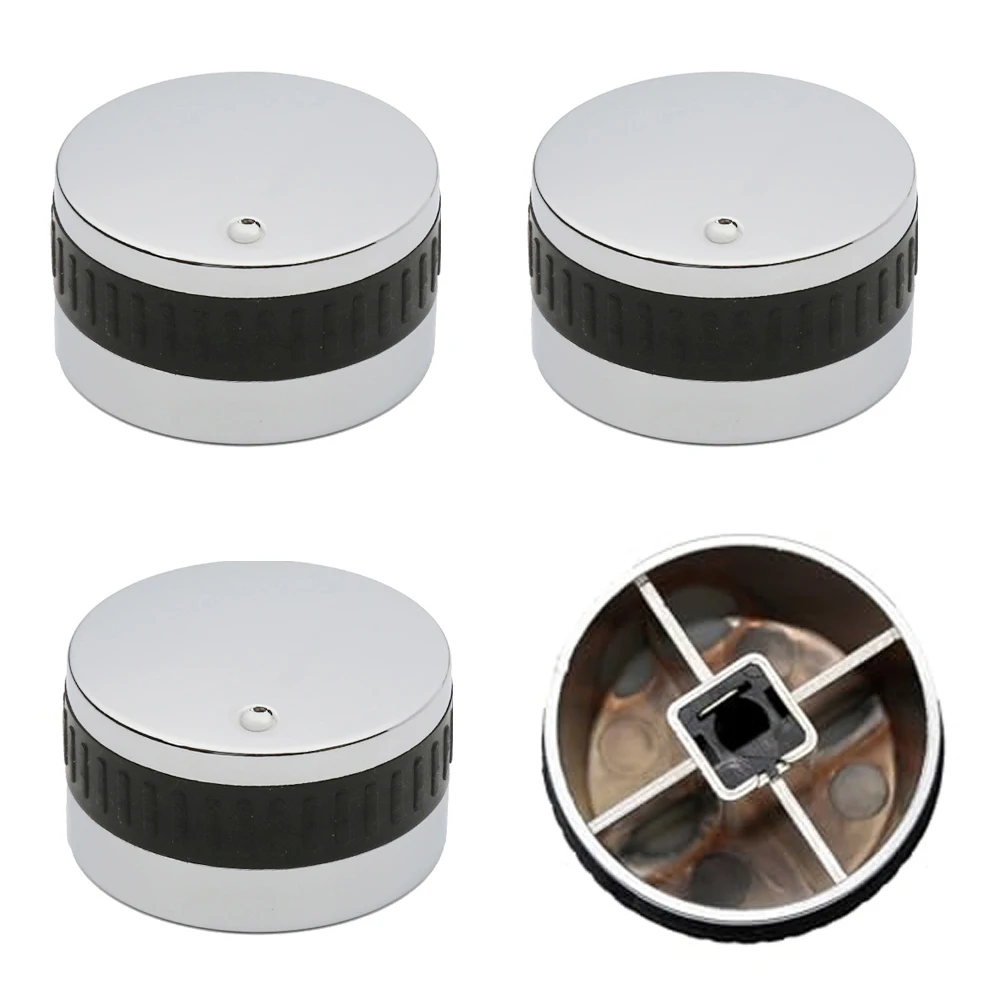 مقابض مطلية بالكروم، مقابض شواية الغاز المتوافقة مع شعلات الغاز، مقابض سهلة التركيب، تحكم معزز في الطبخ #2