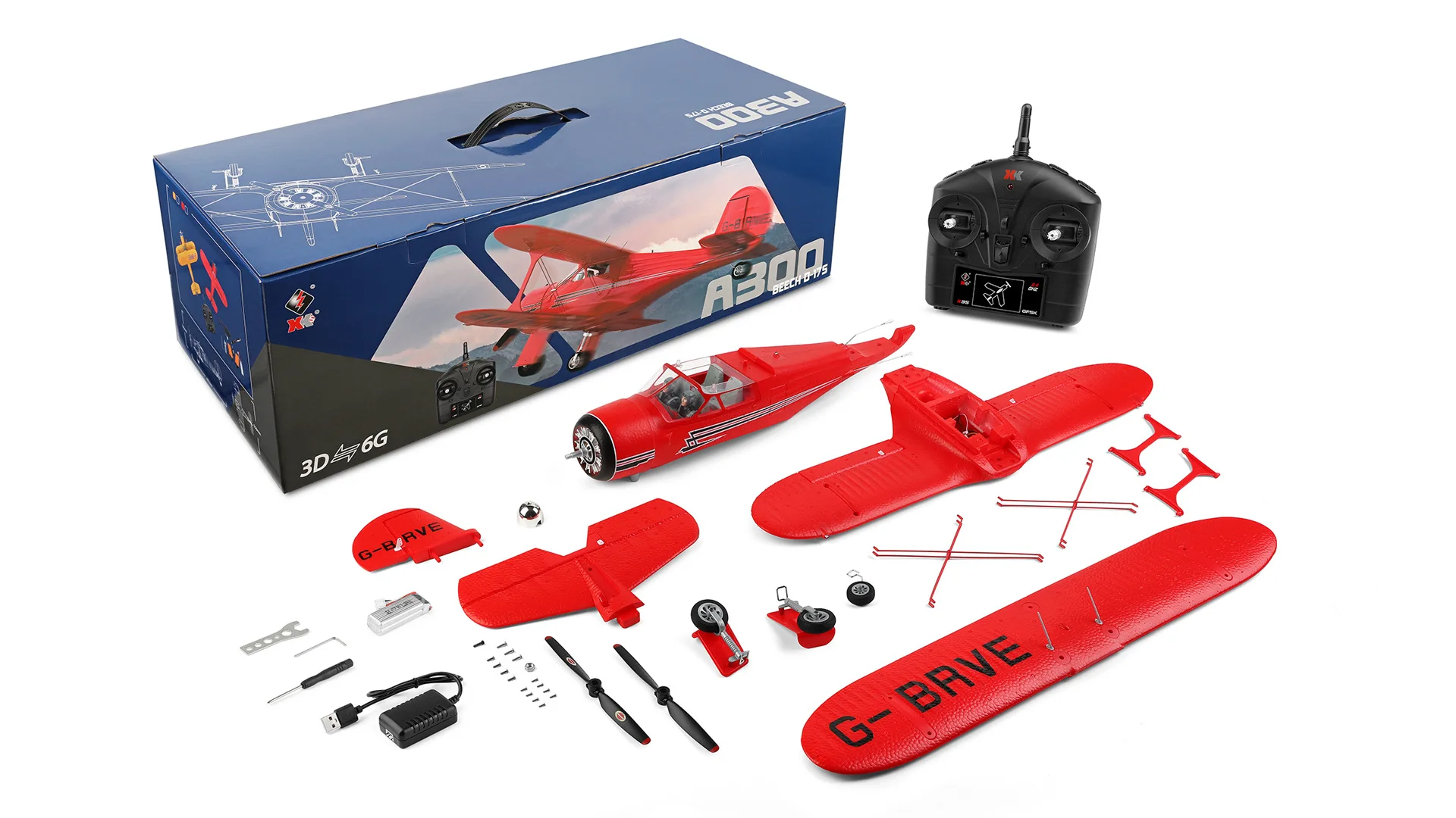 RC Flugzeug Fernbedienung Flugzeug Weili A300 4-Kanal Doppel flügel segel flugzeug RC Elektro modell Starr flügel Outdoor Spielzeug Flugzeug Geschenk