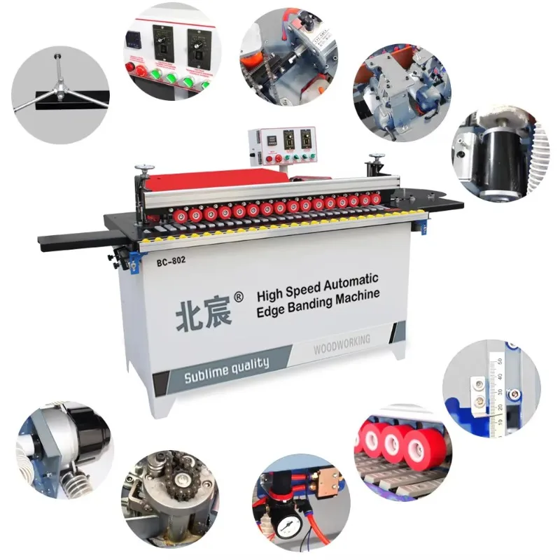 DW802 Newest Design Full Mini Automatic Pvc Mdf Wood Edge Banding Machinery