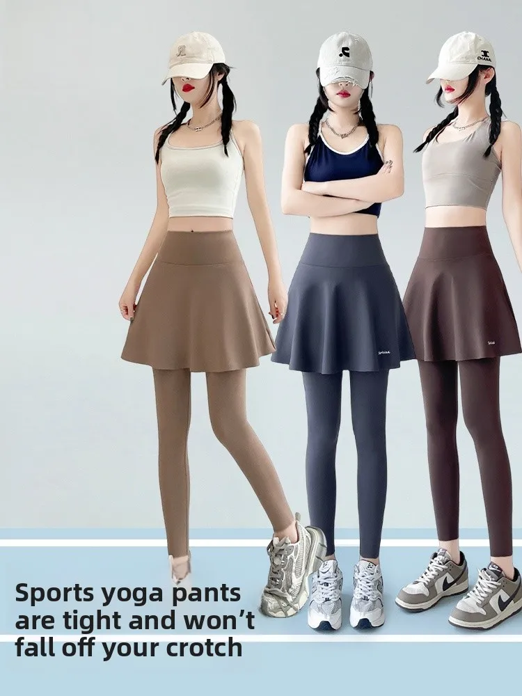 Yogabroek met hoge taille Dunne elastische sportrokbroek Butt-Lifting Dames Boting-broek Fitn Negen-delige broek