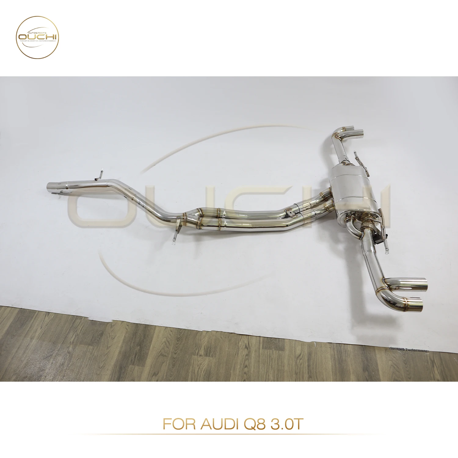 OUCHI Stainless Steel Exhaust Catback For Audi Q8 2019-2022 3.0T With Muffler Valves Auto Performance Parts Exhaust Pipes