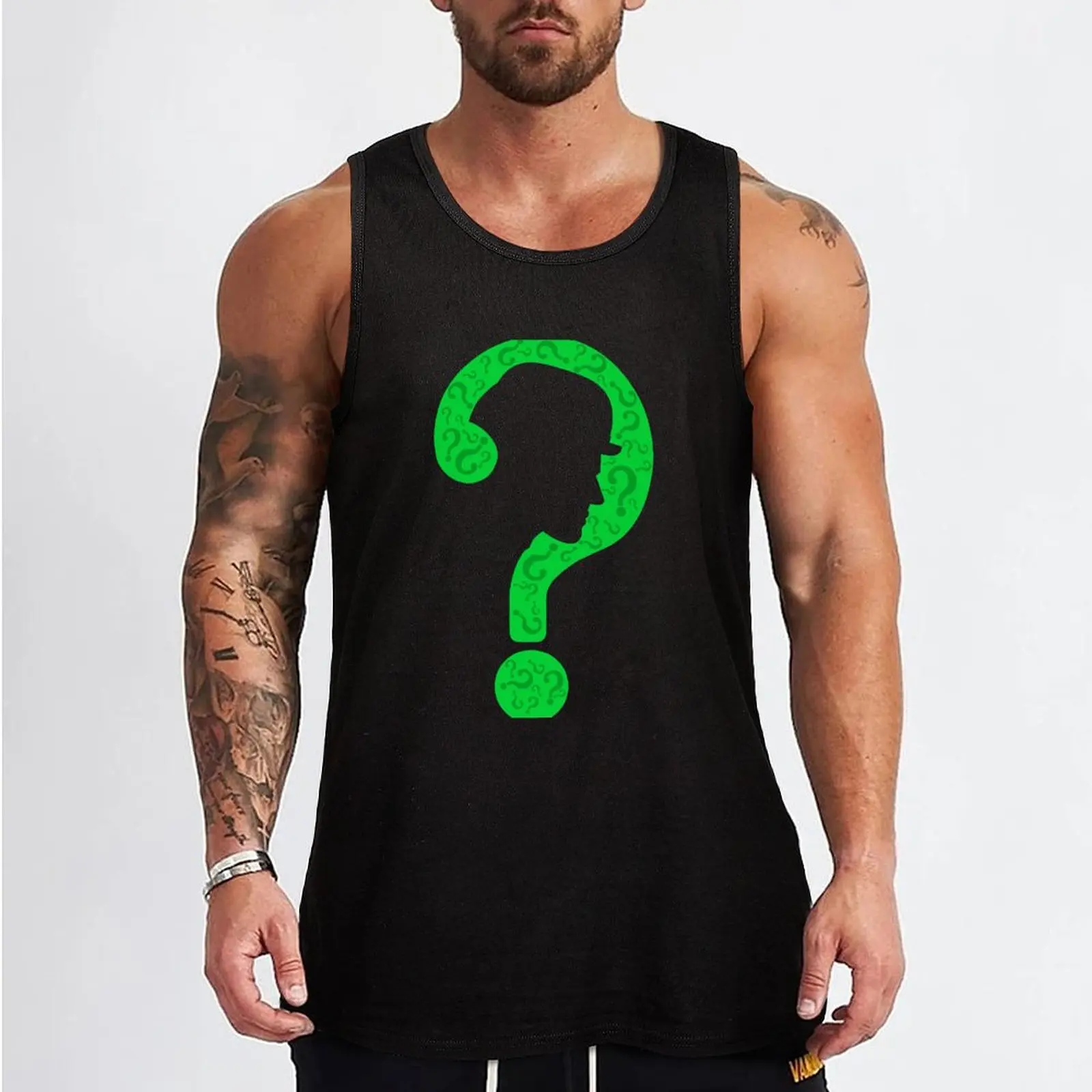 The Riddler ? Tank Top Men's summer t-shirt bodybuilding man summer Men's tops gym accessories man