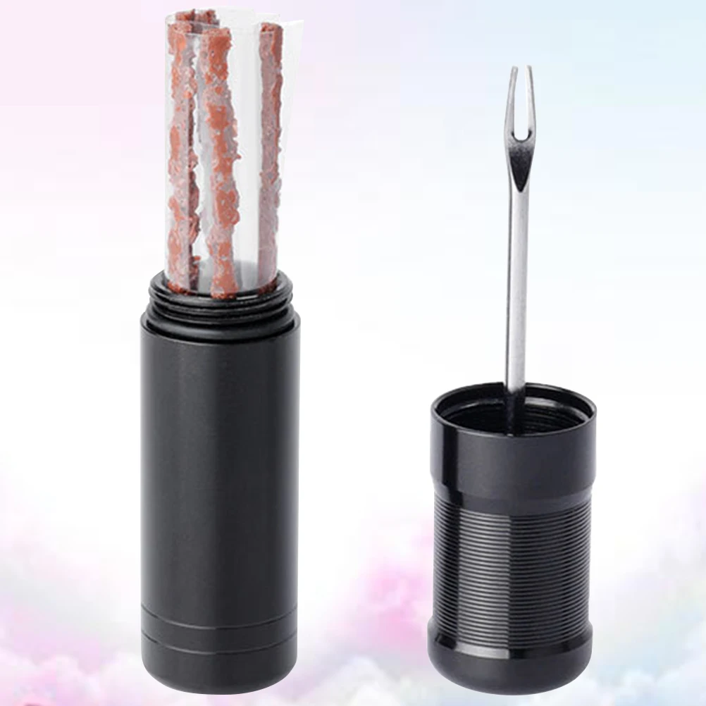 

1Set Bicycle Fork Drill Tire Repairing Tool Kit Easy to Use for Bike Vaccum Tires with 5 Rubber Bars Tire Repairing Tool Kit