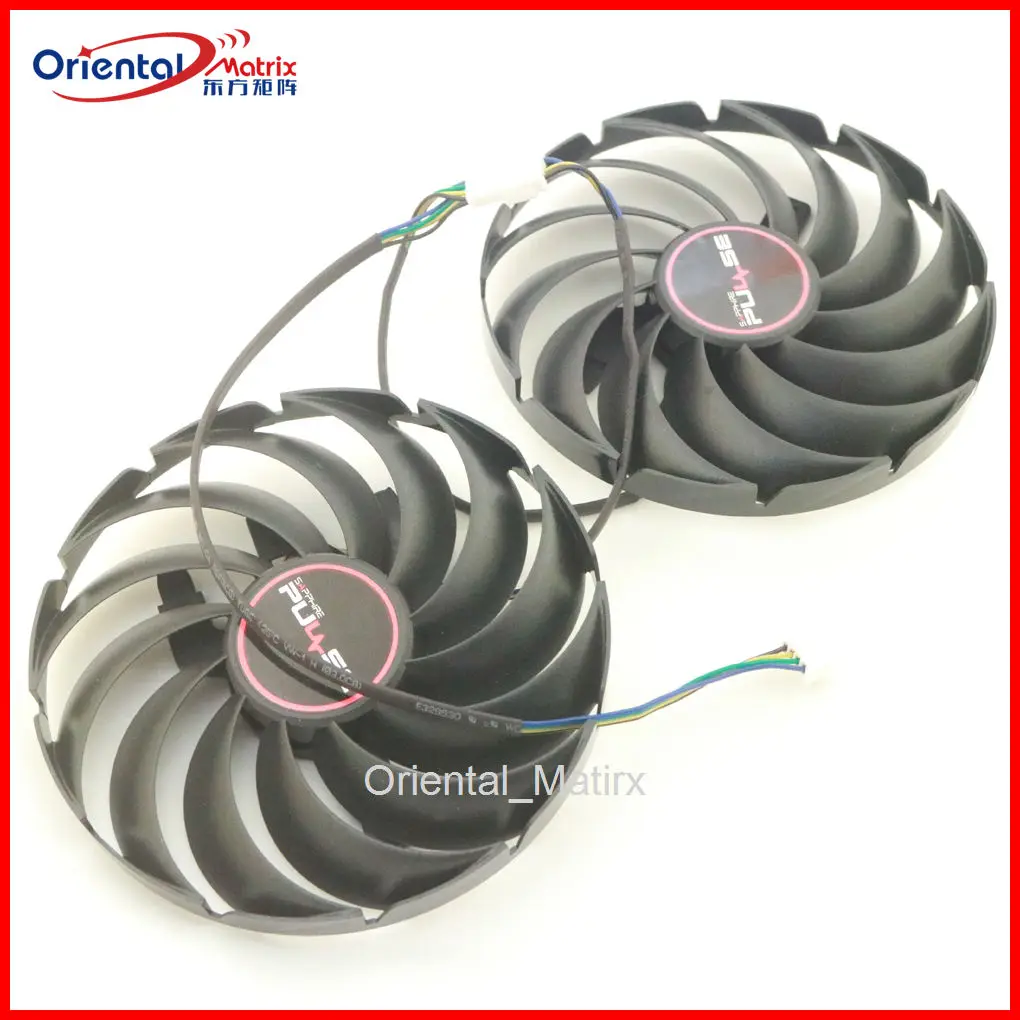 

2pcs/Lot FD10015M12D 12V 0.45A 95mm VGA Fan For Sapphire RX6700 6700XT 6750XT PULSE Graphics Card Cooling Fan