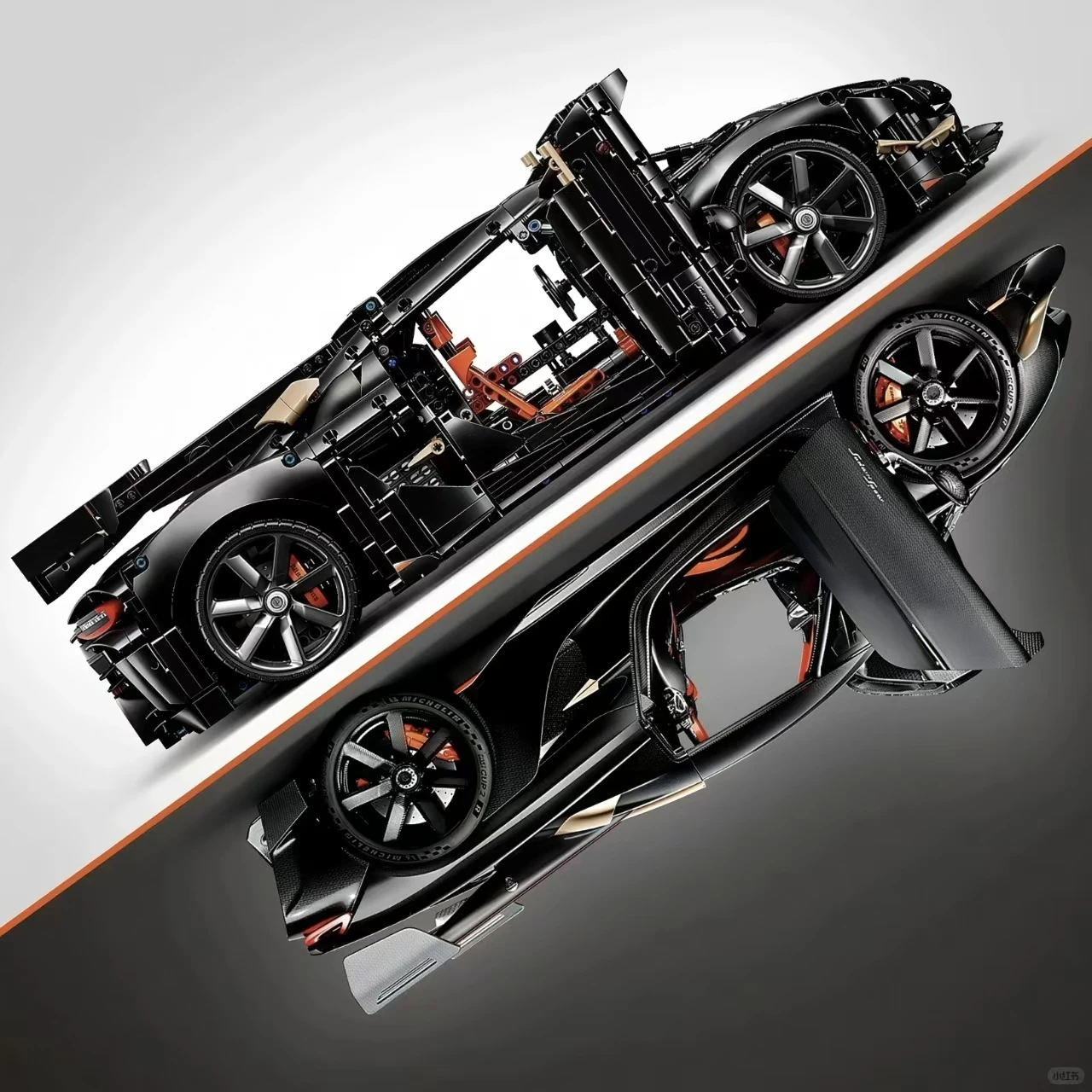 The Cheapest 2026 New 4104pcs High Tech Racing Car Koeni Megacar Supercar Building Block Model Toys Ornament Birthday Gifts - view 5