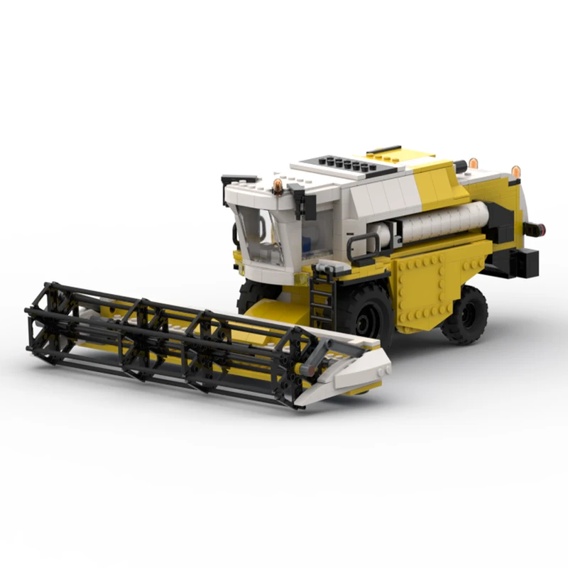 

NEW 640PCS Moc Farm Yellow Combine Harvester model DIY creative ideas Child Toy birthday Gift Technology Blocks bricks MOC-7636