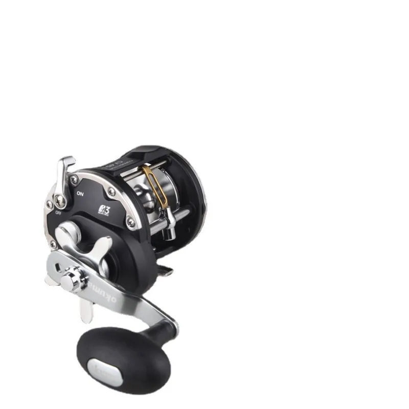 Imagem -05 - Okuma Convector Ice Water Fishing Reel Cv45l Convencional Redondo