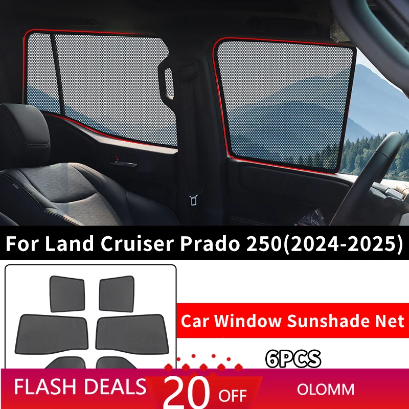 Car Side Window Screens,Window Shades For Toyota Land Cruiser 250 Prado Lc250 2024 2025 1958 First Edition Interior Accessories