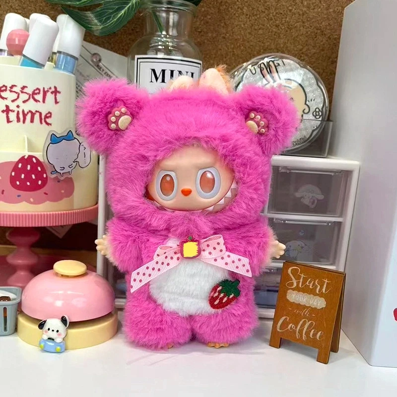 فقط القماش مناسبة ل 17 سنتيمتر Labubu ملابس دمى الجيل الثاني والثالث Labubu الثعلب أفخم ملابس دمى مهرجان هدية