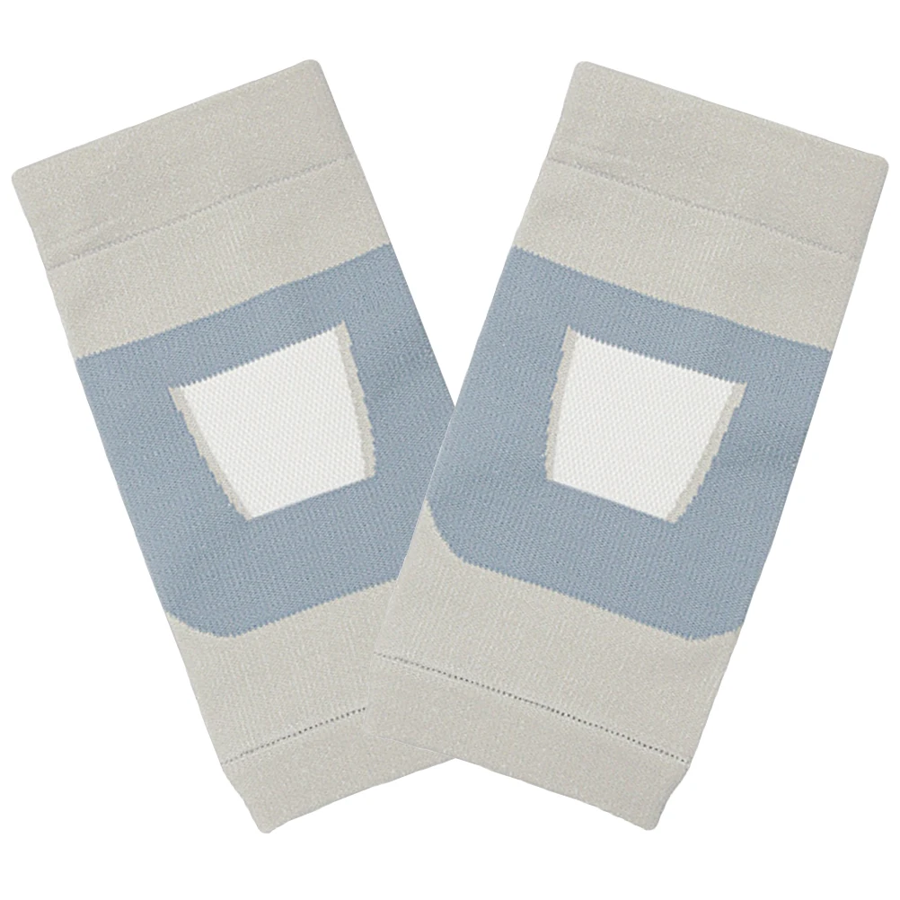 

Knee Pads Warm Cover for Women Gray M Size Soft Breathable Elastic Sports Yoga Protectors Support Brace