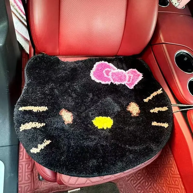 سانريو هالو كيتي عالية القيمة الإبداعية عدم الانزلاق وسادة كرسي مريحة الكرتون لطيف المنزلية السرير العالمي الكلمة حصيرة