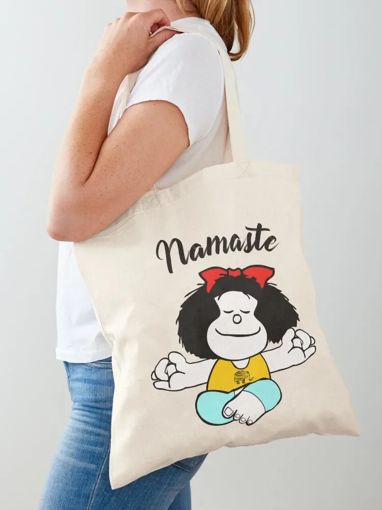 

Mafalda Namaste Tote Bag reusable shopping bag trolley bags woman